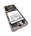 Pantalla Completa Service Pack con Marco para Samsung Galaxy S21 5G G991 G911B Violeta