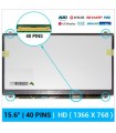 Pantalla de LCD 15.6 pulgadas 40 pin con conector en derecho