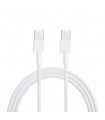 Cable USB-C a USB-C 1m Blanco